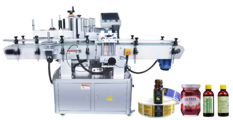 Automatic round bottle labeling machine