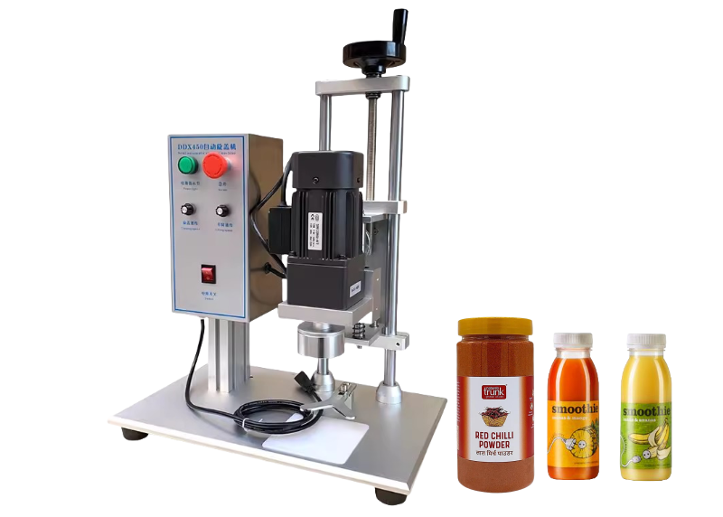 desktop semi automatic screw lid capping machine